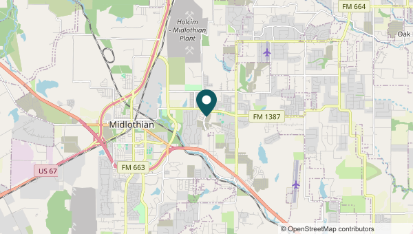 Map of Redden Farms, Midlothian service area