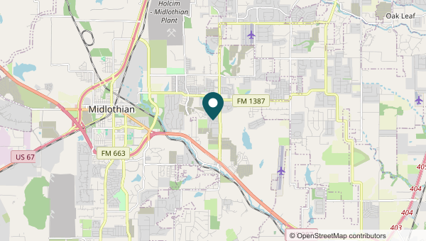 Map of The Grove, Midlothian service area