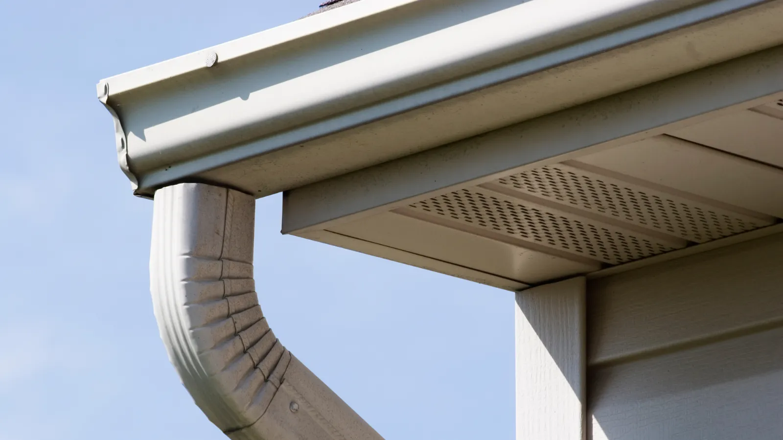 Close-up detail of roofing work